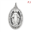 Sterling Silver Antiqued Miraculous Medal