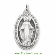 Sterling Silver Antiqued Miraculous Medal