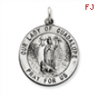 Sterling Silver Antiqued Our Lady of Guadalupe Medal
