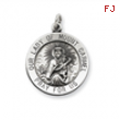 Sterling Silver Antiqued Our Lady of Mount Carmel Medal