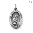 Sterling Silver Antiqued Our Lady of Mt.Carmel Medal