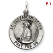 Sterling Silver Antiqued Saint Elizabeth Seton Medal
