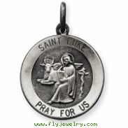 Sterling Silver Antiqued Saint Luke Medal