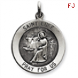 Sterling Silver Antiqued Saint Luke Medal