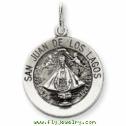 Sterling Silver Antiqued San Juan Los Lagos Medal