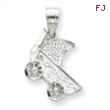 Sterling Silver Baby Buggy Charm