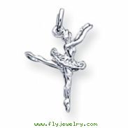 Sterling Silver Ballerina Charm