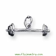 Sterling Silver Barbell Charm