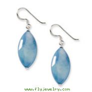 Sterling Silver Blue Mother Of Pearl Earrings