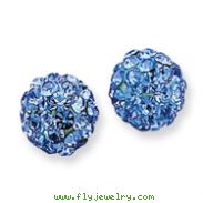 Sterling Silver Blue Swarovski Crystal Earrings