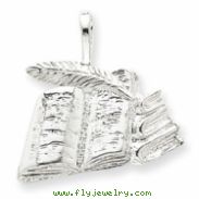 Sterling Silver Books with Quill Charm