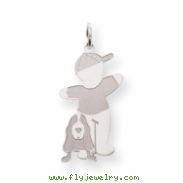 Sterling Silver Bow Wow Cuddle Charm