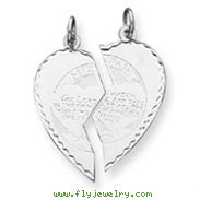 Sterling Silver Breakapart Mitzpah Charm