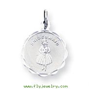 Sterling Silver Bridesmaid Disc Charm