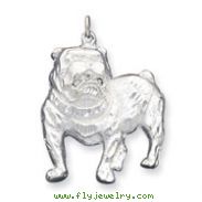 Sterling Silver Bull Dog Charm