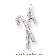 Sterling Silver Candy Canes Charm