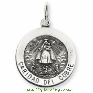 Sterling Silver Caridad del Cobre Medal