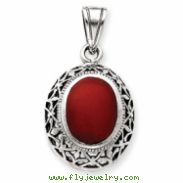 Sterling Silver Carnelian Pendant