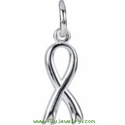 Sterling Silver CHARM Complete No Setting 20.00X06.75 MM Polished POSH MOMMY COLL BRST CNR W/JR