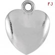 Sterling Silver CHARM Mounting 10.85X08.90 MM Polished POSH MOMMY COLLECT HEART CHARM