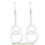 Sterling Silver Circle Dangle Earrings