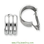 Sterling Silver Clip Back Non-Pierced Earrings