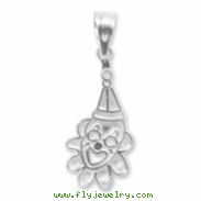 Sterling Silver Clown w/ Flower Charm