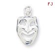 Sterling Silver Comedy Mask Charm