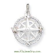 Sterling Silver Compass Charm