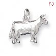 Sterling Silver Cow Charm