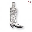 Sterling Silver Cowboy Boot Charm