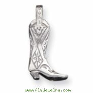 Sterling Silver Cowboy Boot Charm