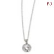 Sterling Silver CZ 18in Necklace chain