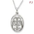 Sterling Silver CZ A Second Start 18in Necklace