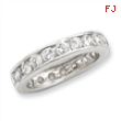Sterling Silver CZ Eternity Band ring