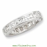 Sterling Silver CZ Eternity Band ring