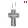 Sterling Silver Decamber Cubic Zirconia Birthstone Message of the Cross 18