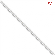 Sterling Silver Diamond-cut  Open Link Cable Chain