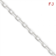 Sterling Silver Diamond-cut  Open Link Cable Chain