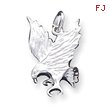 Sterling Silver Diamond Cut Eagle Charm