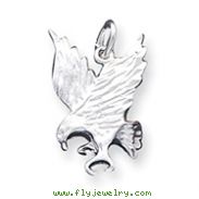 Sterling Silver Diamond Cut Eagle Charm