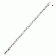 Sterling Silver Diamond-cut Open Link Cable Chain