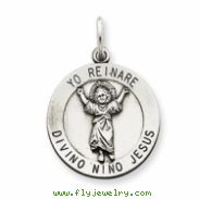 Sterling Silver Divino Nino Medal (Divine Infant Jesus)