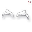 Sterling Silver Dolphin Mini Earrings