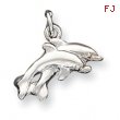 Sterling Silver Dolphins Charm