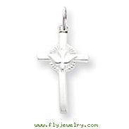 Sterling Silver Dove Cross Charm