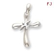 Sterling Silver Dove Cross Pendant