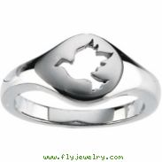 Sterling Silver Dove Ring