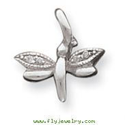 Sterling Silver Dragonfly CZ Pendant