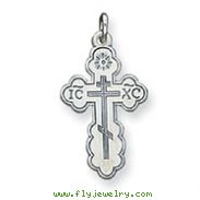 Sterling Silver Eastern Orthodox Cross Charm